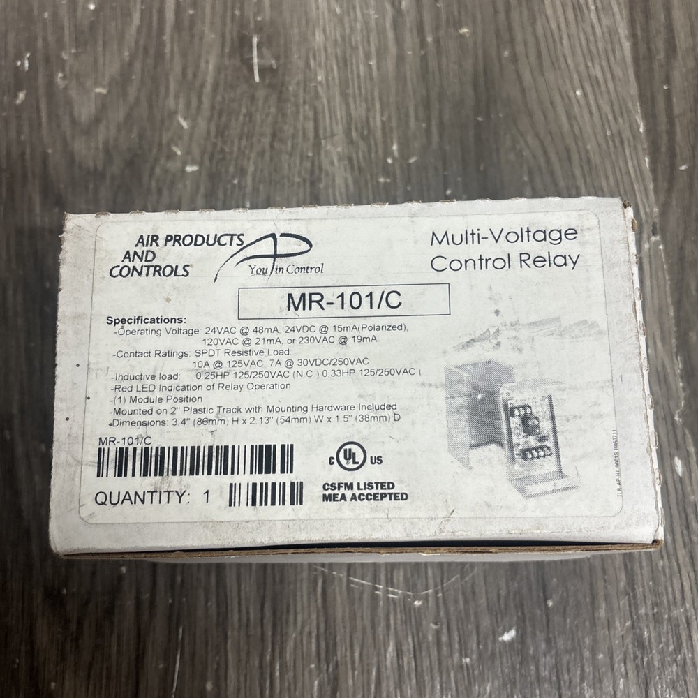 Air Products MR-101/c/r Multi-Voltage Control Relay #X4