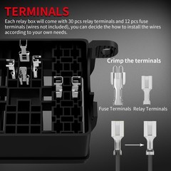 12V Relay Box 6 Slot ATC ATO Fuse Relay Module Block 6 Slots 12V Relay Switch
