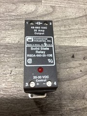 CONTINENTAL INDUSTRIES Solid State Relay RSDA-660-25-1DE #131N48