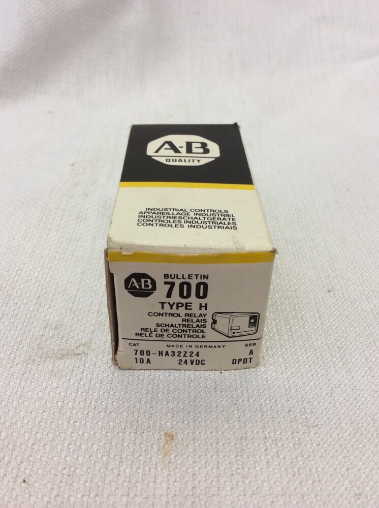 ALLEN BRADLEY 700-HA32Z24 TYPE H CONTROL RELAY SER A 10A 24VDC