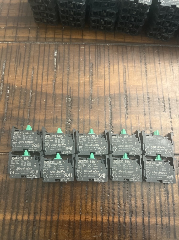 10 PCS Normally Open Contact Block 690V 10A For Allen-Bradley 800F-X10 Series A