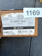 Square D 8501-X080V02 AC Control Relay, Series A
