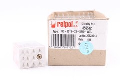 RELPOL R3-2013-23-5240-WTL INDUSTRIAL PLUG-IN POWER RELAY/SOCKET, 240V 3-POLE