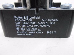 POTTER & BRUMFIELD PRD-5AY0-24 POWER RELAY