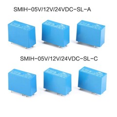 16A SMIH-05V 12V 24VDC-SL-A -SL-C 14FH Power Relays PCB SPDT 6/8 Pins General