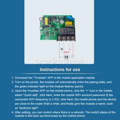 AC90~250V 16A Remote Control Smart WIFI Relay Delay Switch Relay Module Board