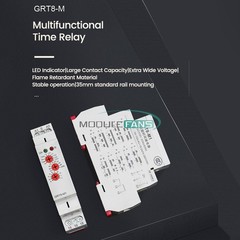 On Delay Off Delay Timer Delay Relay Time Cycler Switch 16A AC/DC12V-240V AC220V