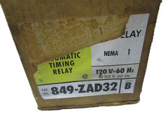Allen Bradley 849-ZAD32 Enclosed Pneumatic Timing Relay 120V Nema 1