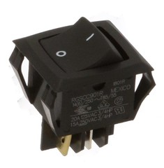 CARLING TECHNOLOGIES RGSCC901-R-B-B-E SWITCH, ROCKER, DPDT, 20A, 250V, BLACK (1