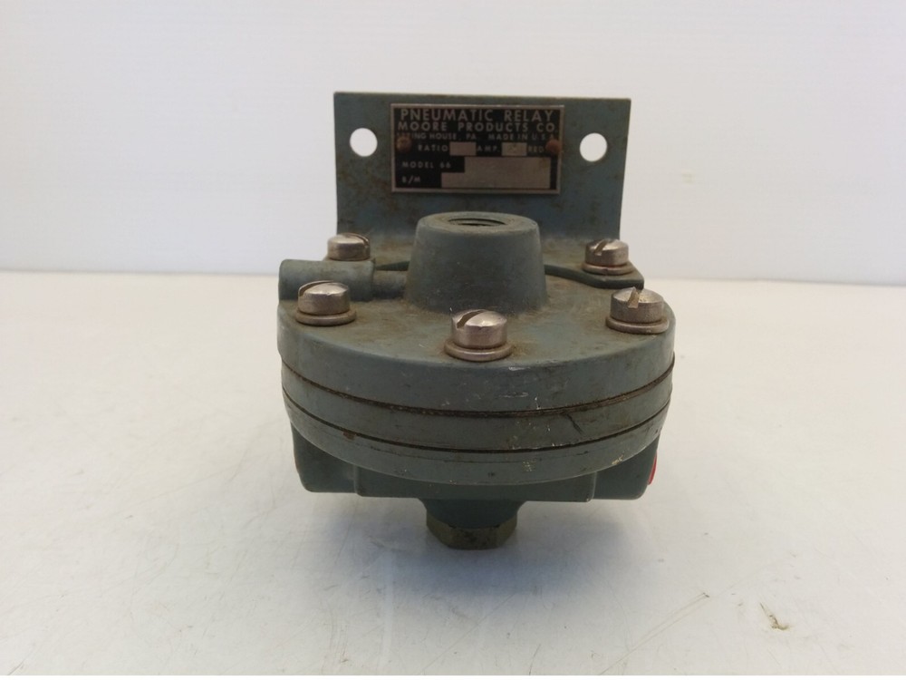 MOORE MODEL 66BR2 AMPLIFYING PNEUMATIC RELAY, 2:1 AMP, 4297-121S3EL, NNB