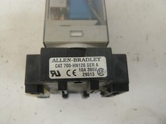 Allen Bradley 700-HA33Z24-3-4 relay series D with 700-HN126 socket series A