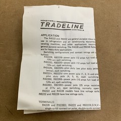 HONEYWELL R8222 D 1014 DPDT General Purpose Relay