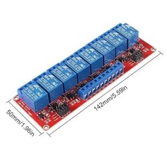 2PCS 12V 8 Channel Relay Module with Optocoupler Isolated Support H Color: 12V