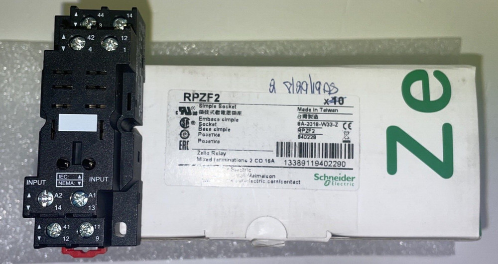 RPZF2 Schneider Relay Socket SKT POS Screw Clamp ST Panel Mount