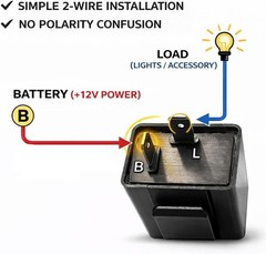 Durable Silent LED Flasher Relay, 12.5A – Perfect for Optimal Lighting Control