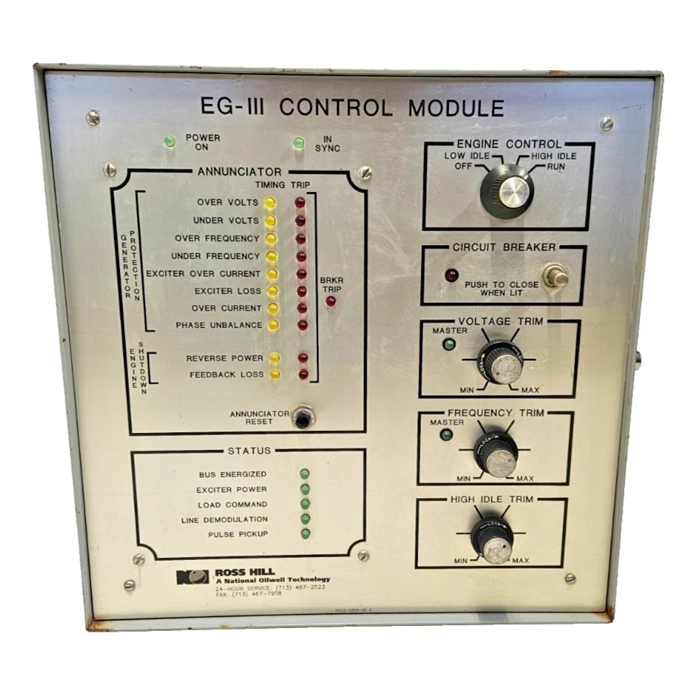 NATIONAL OILWELL 6408-7723-01 ENGINE GENERATOR CONTROL MODULE FOR CAT 3516B