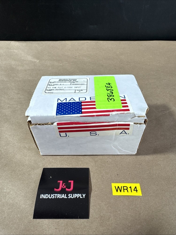 New Absolute Process Instruments Relay API 4001 G L 100ohm PLAT 0-15 OC Input