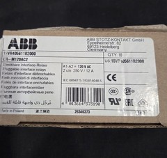 ABB Pluggable Interface Relay CR-M120AC2 1SVR405611R2000, Box Of 10