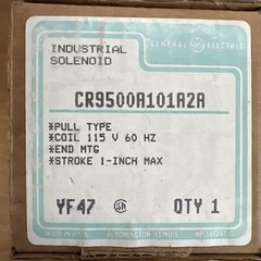 General Electric CR9500A101A2A Solenoid 115V Pull Type End Mtg **NEW in BOX**