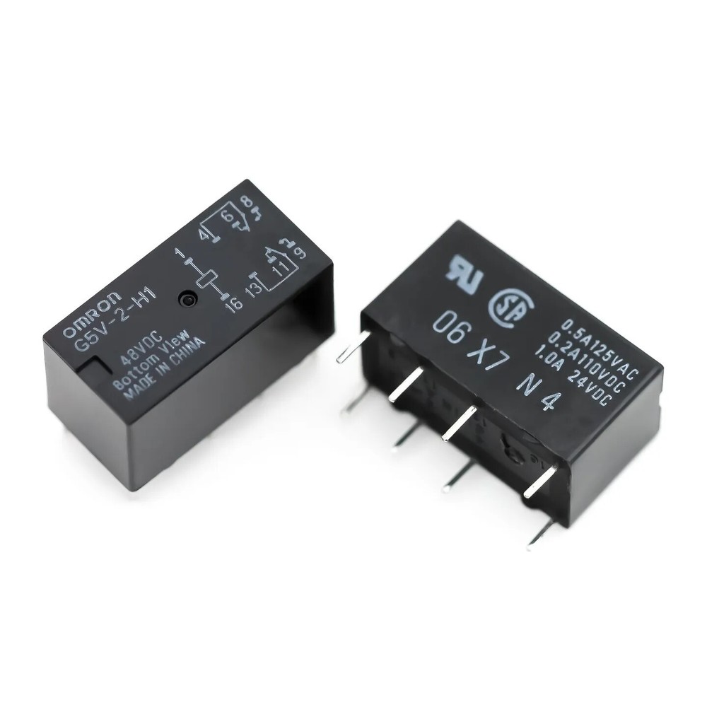 2pcs Omron G5V-2-H1 48V 24V 12V 6V 5V DPDT Relay 2A PCB Mount Signal Relay RH