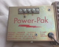 Soundolier Relay Chassis RP 22 With Power Pak PS 2407