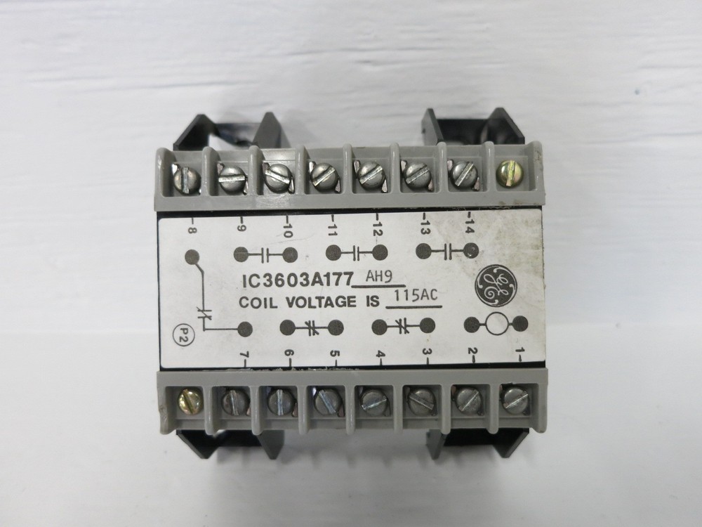 General Electric IC3603A177AH9 Relay Module GE IC3603A177-AH9 115V 115 VAC