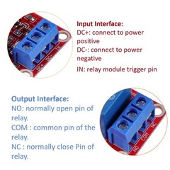 5V One Channel Relay Module with OPTO Isolation, High Low Level Trigger – 10 Pac
