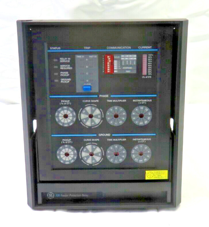 GE Multilin Feeder Protection Relay w/Case 735-5-5-HI-485, FOR PARTS/ REPAIR