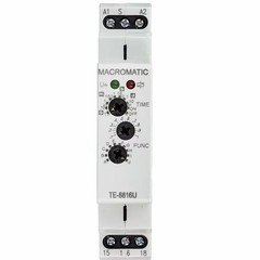 Multifunction Time Delay Relay, Square, Multi Function, 10 Functions 12 to 240V