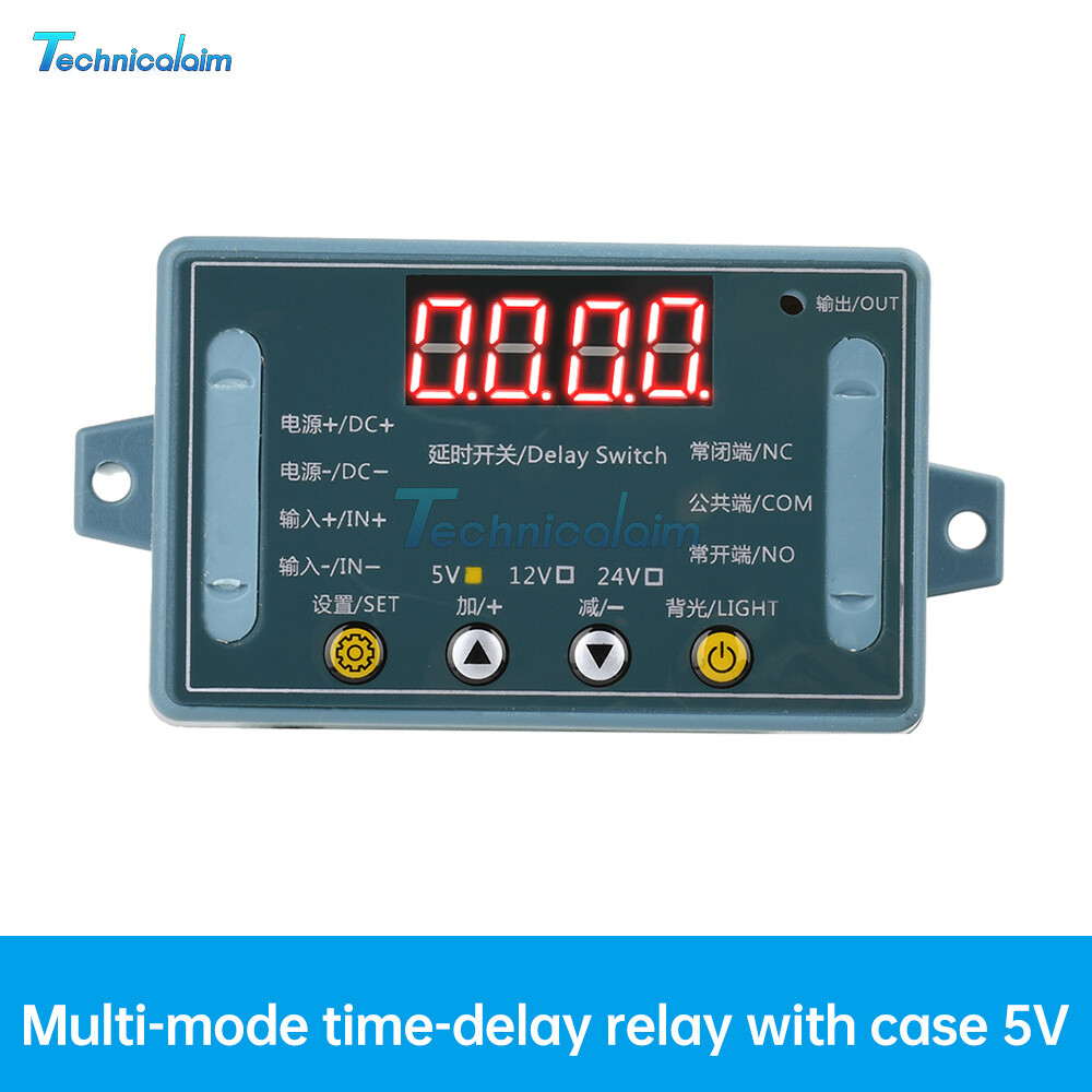 DC 5V 12V 24V 10A Delay Time Relay Module Programmable LED Timer Control Switch