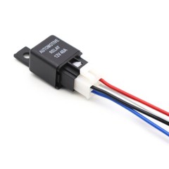 2Pcs 12V 40Amp Car Relays Set Including 4 Terminals Pin Pigtail Wiring