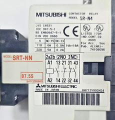 MITSHUBISHI ELECTRIC SRT-NN UN-TR4AN ON DELAY CONTACTOR RELAY SR-N4 100-110VAC