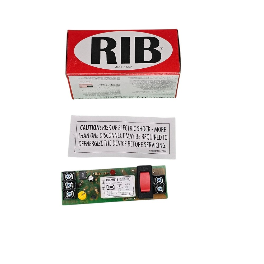 Functional Devices RIBMU1S 15AMP SPST 120V TRACK MOUNT RELAY