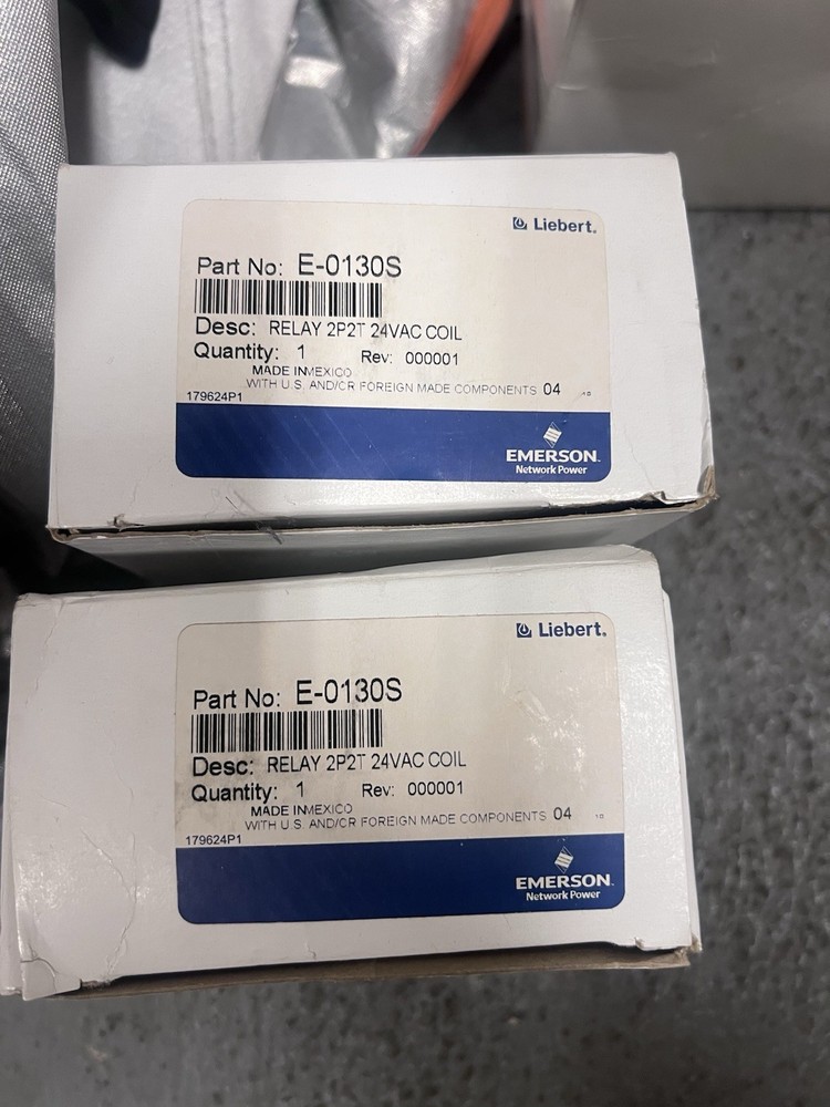 Liebert/Emerson E-130S Relay 2P2T 24v Coil