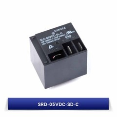 Songle Relay SLC-05V/12V/24VDC-SL-C 30A 5 Pin PCB Mount Relays Black