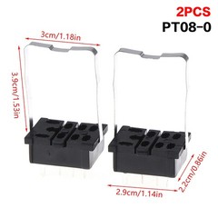PCB Mount Relay Base PT08-0 PT14-02 PY14-02 8/14-Pin Solder Type Relay Holder