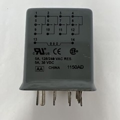 SQUARE D Plug in Relay 8501RSD34V53 Ser B Hermetically Sealed Miniature 14 Blade