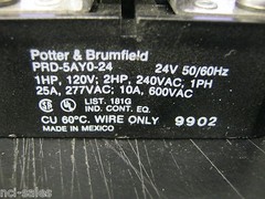 POTTER & BRUMFIELD PRD-5AY0-24 POWER RELAY 24V 50/60Hz