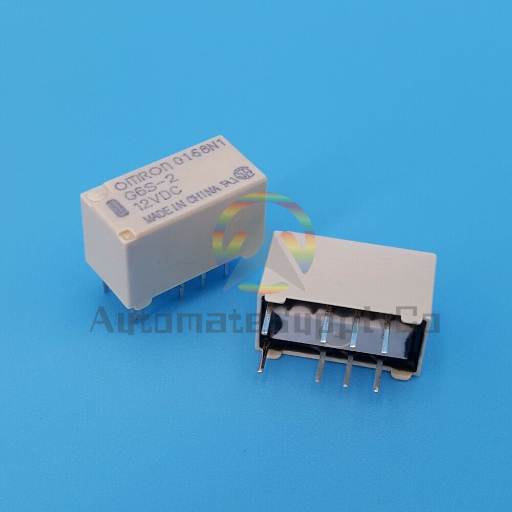 New 10Pcs Mount Mini Signal Relay G6S-2 DC12V 8-Pin DPDT PCB