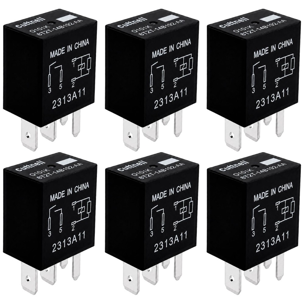6Pack 8T2T14B192AA Automotive Relay 12V 40A 4Pin