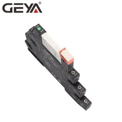 GEYA Slim Relay Module For PLC AC/DC24V Relay module Grey 6A 6.2mm thickness UL