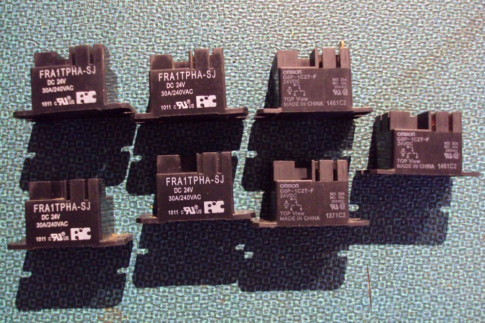 Low Voltage Relay, 4- FRA1TPHA-SJ, Omron 3- G8P-1C2T-F, 7pieces