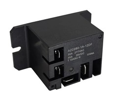 Relay AZ2280-1A-12DF (Pack of 2), Mini Power Electromechanical Relay 12VAC 30A