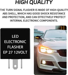 Durable Waterproof LED Flasher Relay – 5 Pin EP27 Turn Signal Solution for Cars