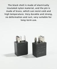 4 Pack 30A Multi-Purpose Automotive Starter Relay, 5 Pin 12V Black Heavy Duty…
