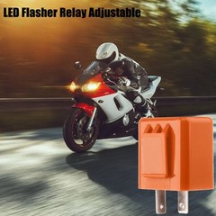 2Pin Motorcycle Speed Adjustable LED Indicator Turn Signal Hyper Flasher Relay