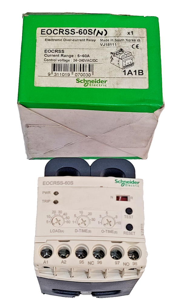 *New in Box* Schneider EOCRSS-60S Electronic overcurrent relay 5-60A