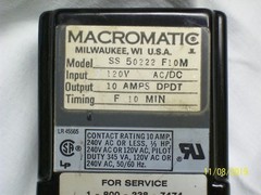 MACROMATIC TIME DELAY RELAY with SOCKET BASE , SS-50222-F10M