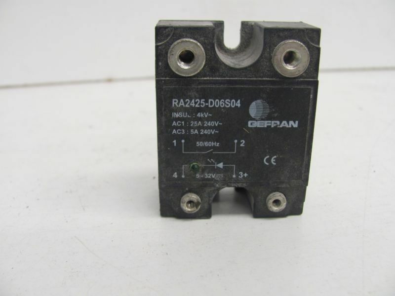 USED GEFRAN RA2425-D06S04 SOLID STATE RELAY