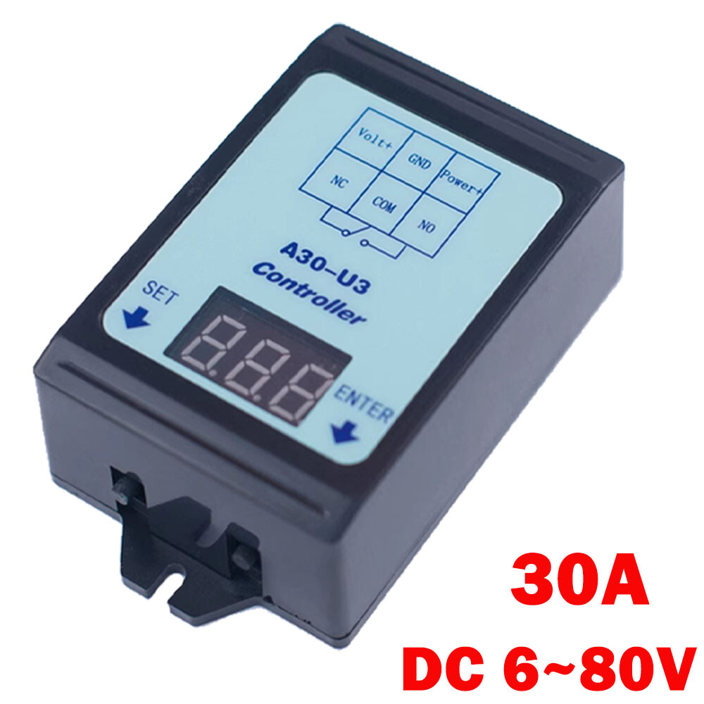 DC Voltage Detection Control Relay 6-80V/48V60V24V Battery Charge&Discharge HOT